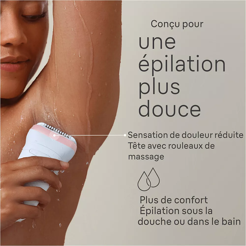 Épilateur Électrique BRAUN Silk-épil 7-030 : Efficacité et Confort pour une Peau Douce jusqu'à 1 Mois