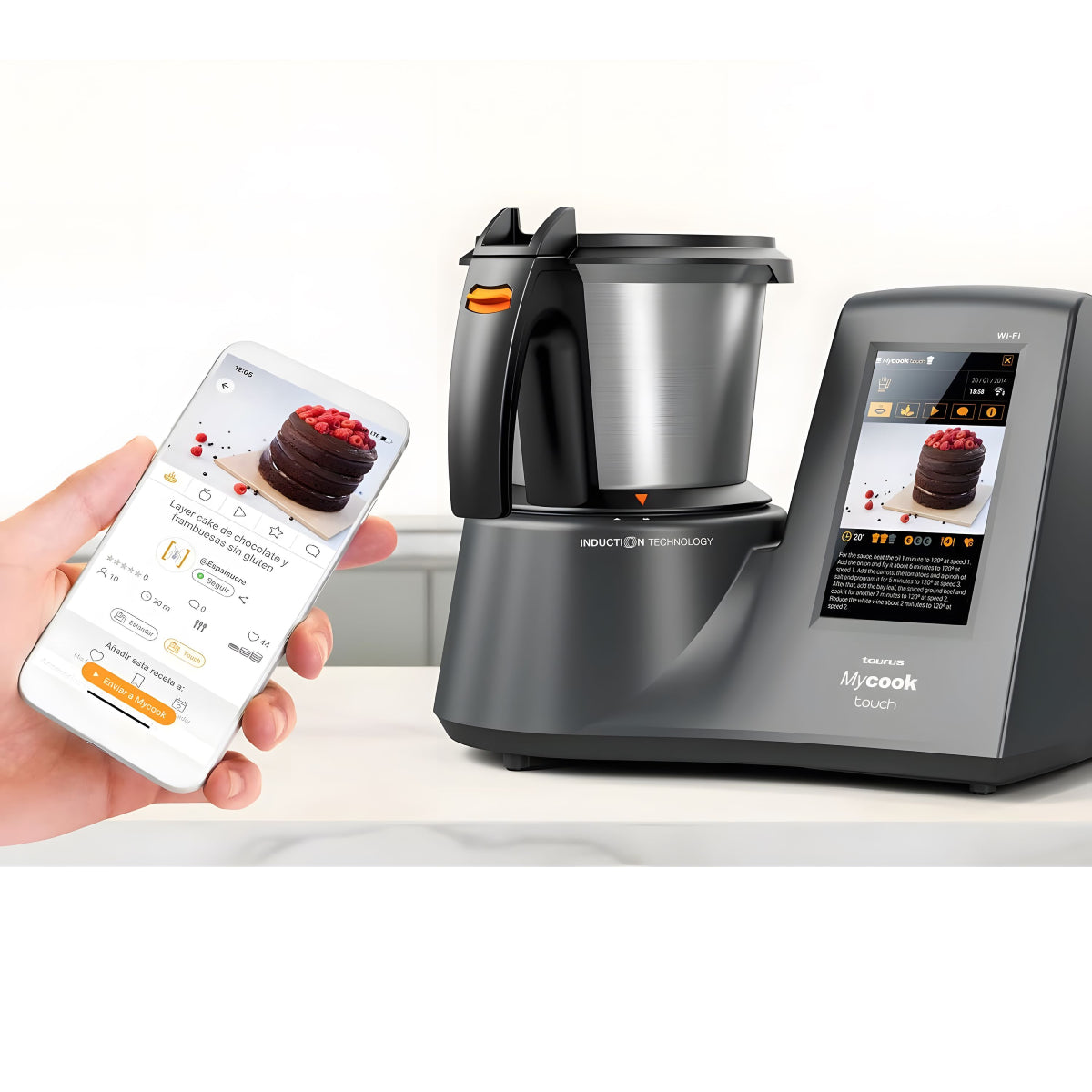 Robot de cuisine Taurus Mycook Touch avec connexion Wi-Fi